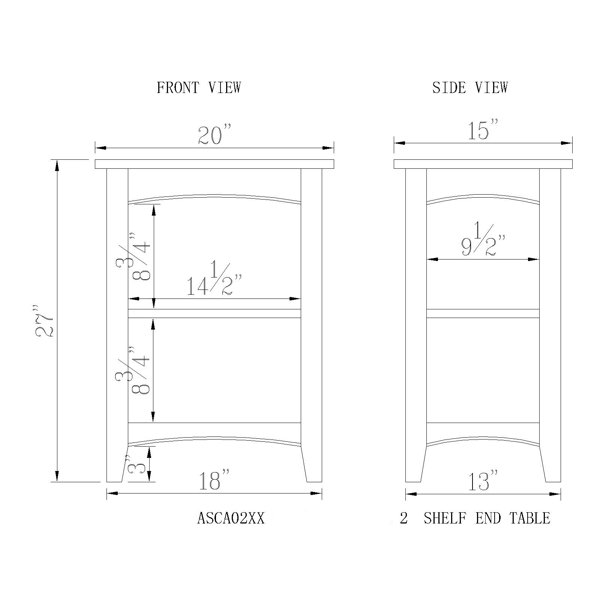 Three Posts Kerlin End Table with Storage & Reviews Wayfair Canada